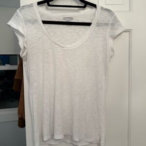 James Perse Classic White Short Sleeve Tee